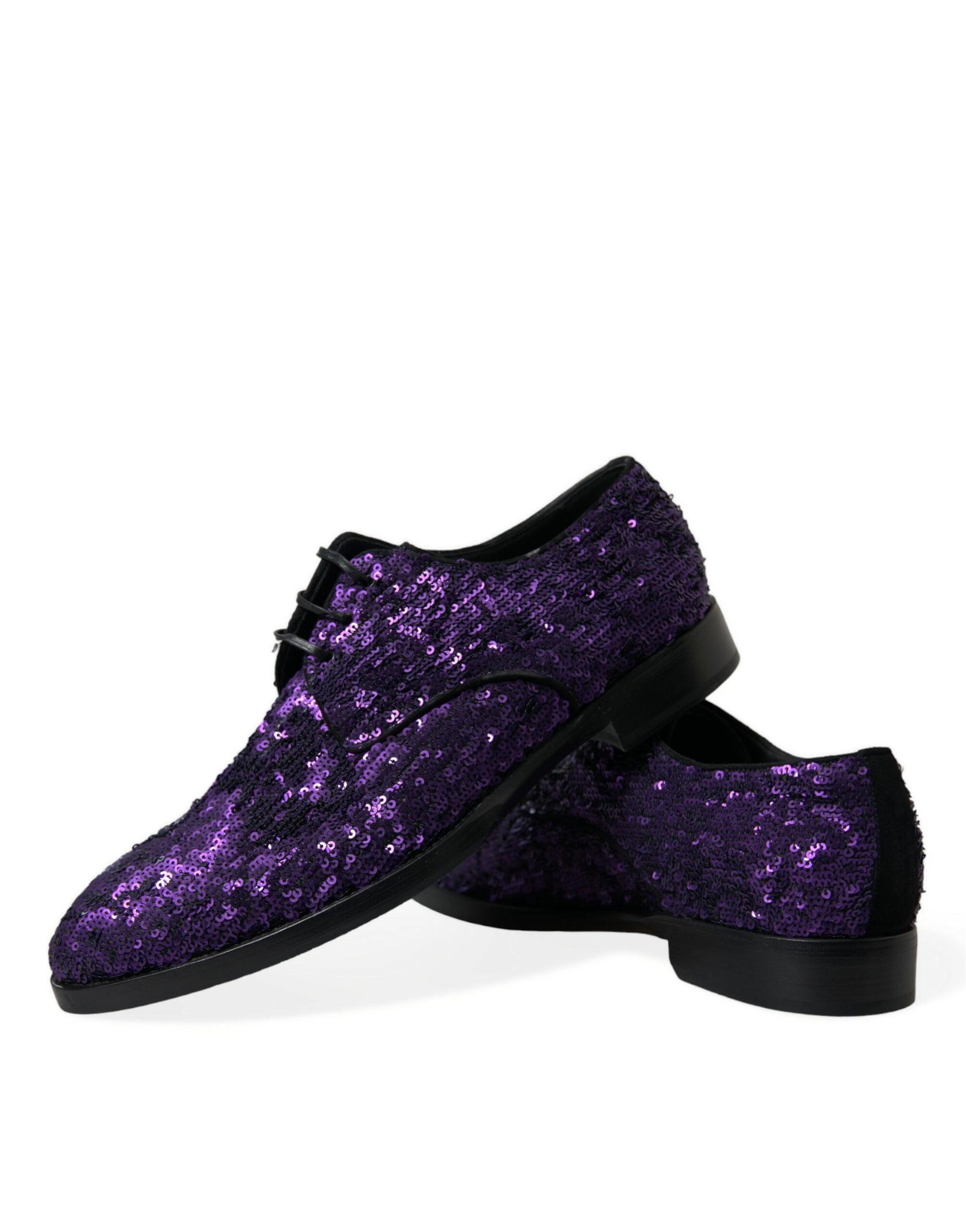 Dolce &amp; Gabbana Elegant Sequined Oxford Dress Shoes