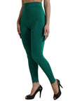 Dolce & Gabbana Green High Waist Designer Leggings