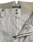 Dolce & Gabbana High-Waisted Tapered Fashion Pants - Beige