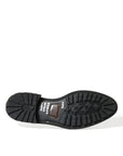 Dolce & Gabbana Elegant Black Leather Studded Loafers
