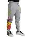 Dolce & Gabbana Chic Grey Skinny Cotton Joggers