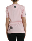 Dolce & Gabbana Chic Pink Floral Cotton Tee