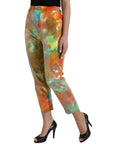 Dolce & Gabbana Multicolor High Waist Cropped Pants