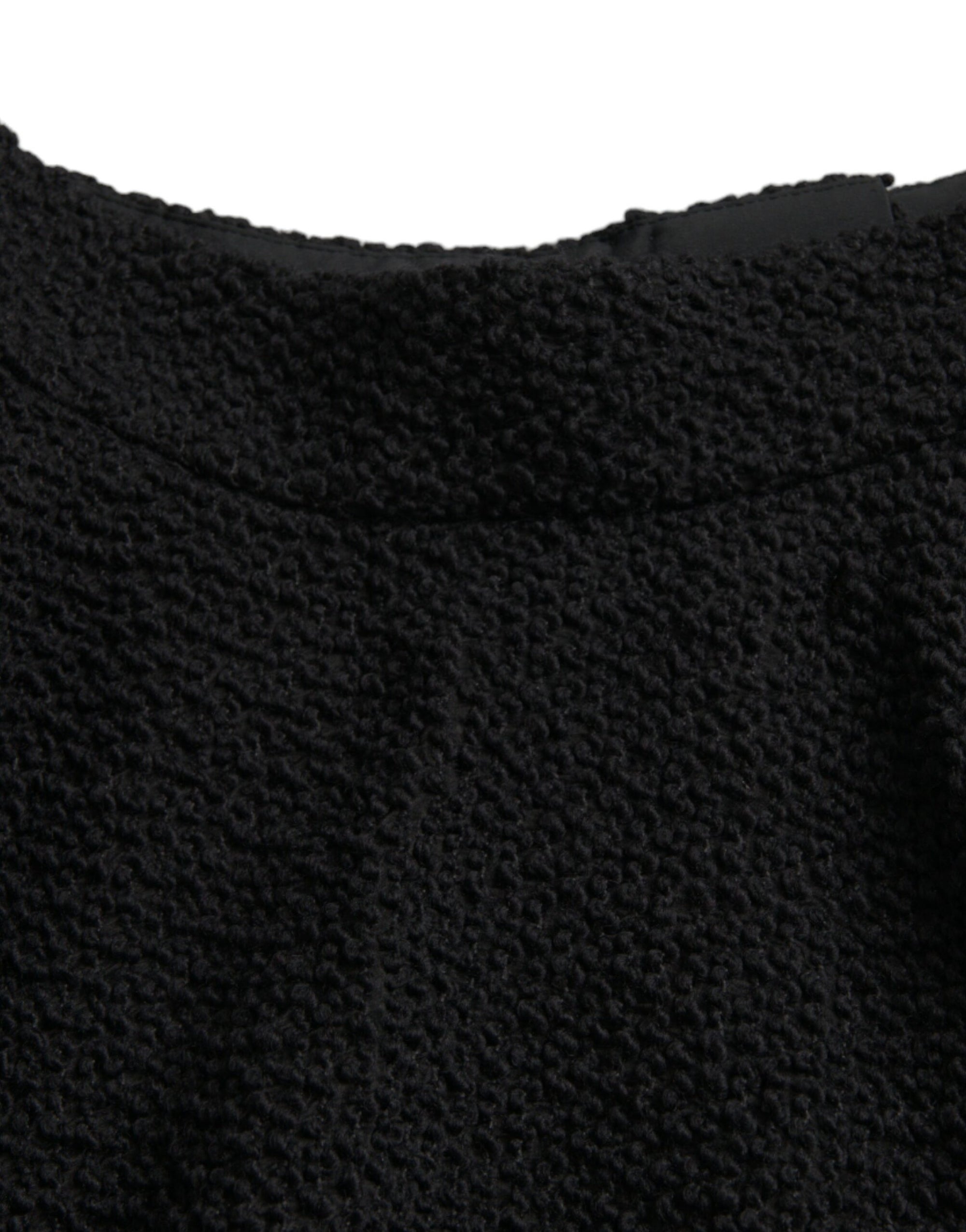Dolce &amp; Gabbana Black High Waist A-line Knee Length Skirt