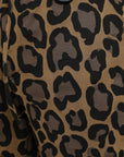 Dolce & Gabbana Brown Leopard Print Polyester Jogger Pants