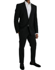 Dolce & Gabbana Black Wool MARTINI Formal 2 Piece Suit