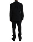 Dolce & Gabbana Black MARTINI Wool Formal 2 Piece Suit