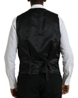 Dolce & Gabbana Black Polyester STAFF Formal 3 Piece Suit