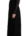 Dolce & Gabbana Elegant Black Sheath Long Sleeve Dress