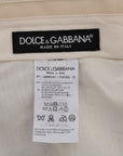 Dolce & Gabbana Chic Beige Chinos Casual Pants