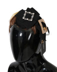 Dolce & Gabbana Crystal-Embellished Gold Brown Diadem Headband