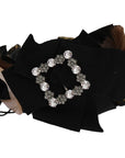 Dolce & Gabbana Crystal-Embellished Gold Brown Diadem Headband