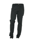 Made in Italy Elegant Summer Black Cotton Trousers