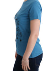 Dolce & Gabbana Chic Blue Cotton Tee with 2017 Print