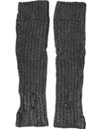 Dolce & Gabbana Gray Viscose Knitted Finger Less Gloves