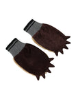 Dolce & Gabbana Beige Acrylic Knitted Fur Wrist Mitten Gloves