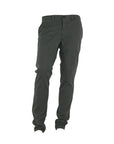 Made in Italy Elegant Gray Italian Cotton Trousers