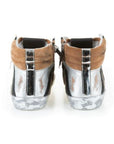 Philippe Model Army Green High-Top Sneakers with Leather Accents