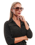 Roberto Cavalli Rose Gold Women Sunglasses