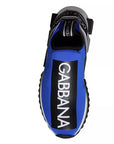 Dolce & Gabbana Blue Logo Low Top Sorrento Sneakers Shoes