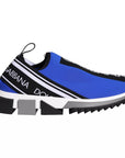 Dolce & Gabbana Blue Logo Low Top Sorrento Sneakers Shoes