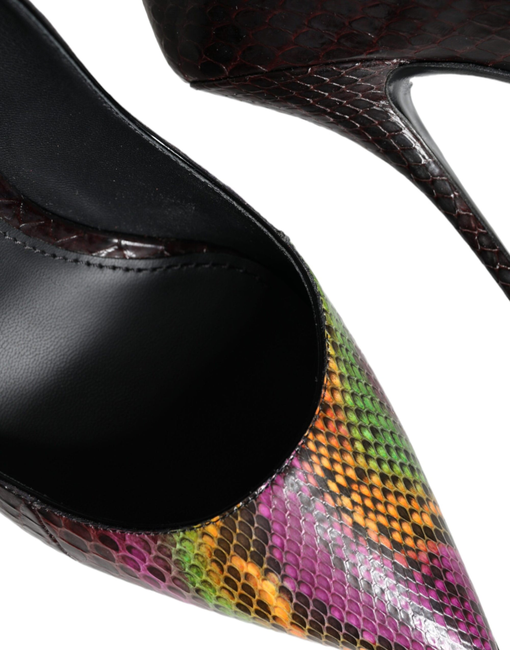 Dolce &amp; Gabbana Multicolor Exotic Leather Heels Pumps Shoes