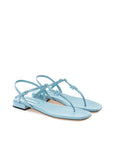 Miu Miu Light Blue Vernice Sandal