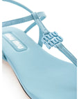 Miu Miu Light Blue Vernice Sandal