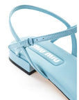 Miu Miu Light Blue Vernice Sandal