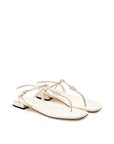 Miu Miu Beige Vernice Sandal