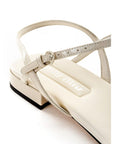 Miu Miu Beige Vernice Sandal