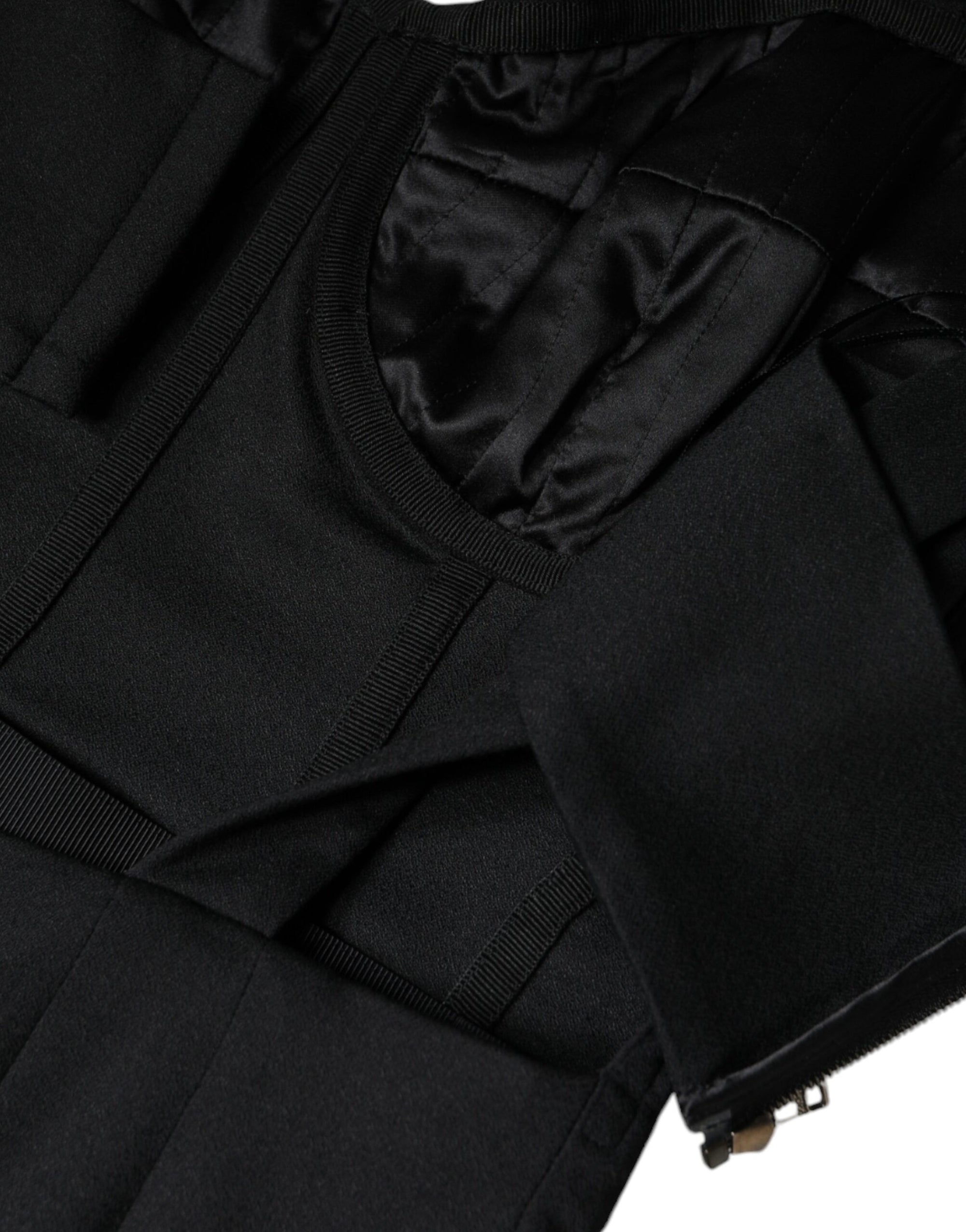 Dolce &amp; Gabbana Black Cut Out Sleeveless Bodycon Mini Dress