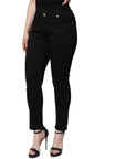 Dolce & Gabbana Black Cotton Stretch Skinny Denim Jeans