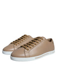 Dolce & Gabbana Brown Low Top Men Saint Tropez Sneakers Shoes