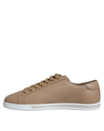 Dolce & Gabbana Brown Low Top Men Saint Tropez Sneakers Shoes