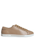 Dolce & Gabbana Brown Low Top Men Saint Tropez Sneakers Shoes