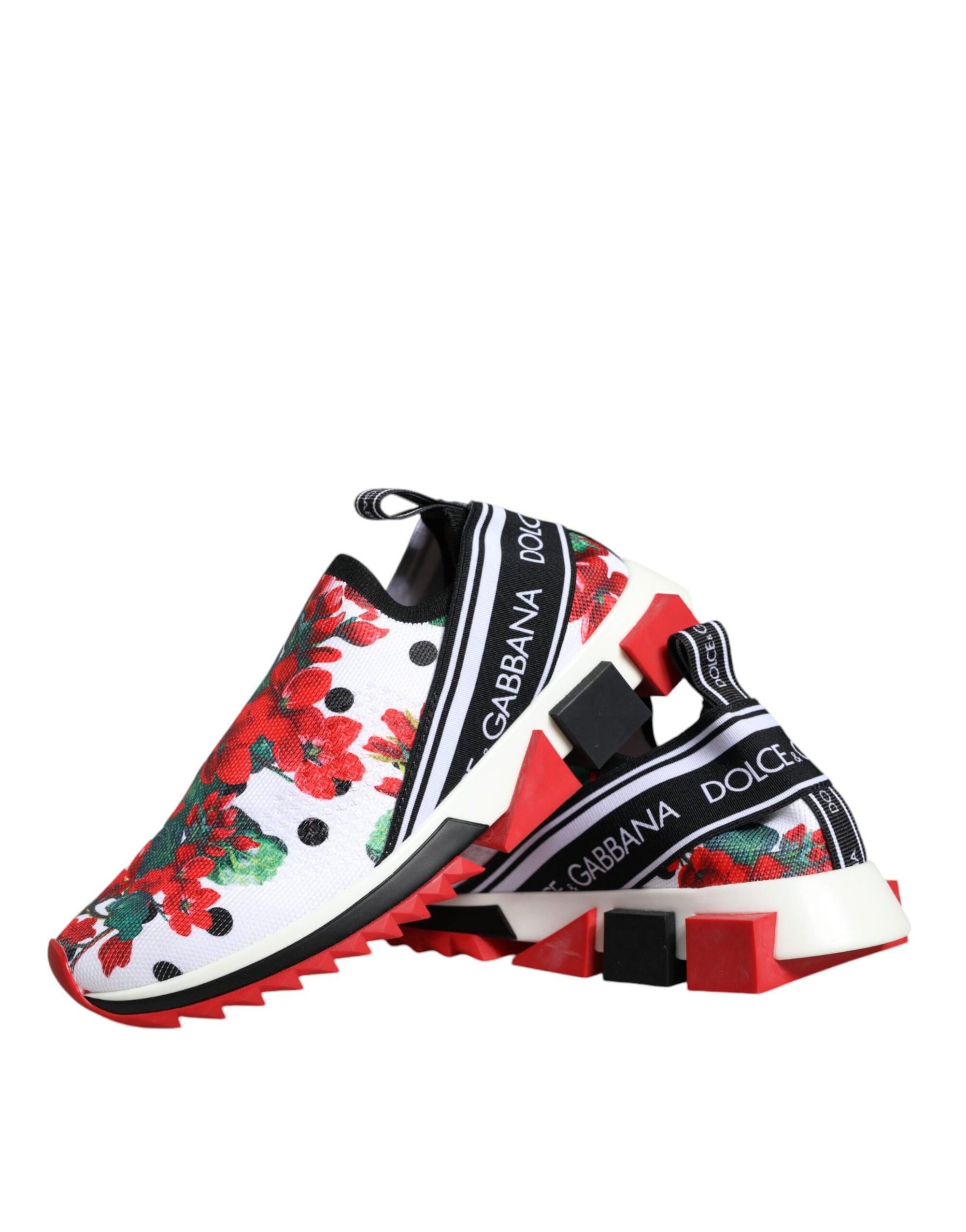 Dolce &amp; Gabbana Multicolor Geranium Sorrento Sneakers Shoes