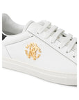 Roberto Cavalli White Leather Sneaker