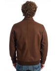 Roberto Pepe Luxury Brown Wool Men Jacket