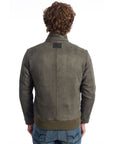 Roberto Pepe Luxury Green Ecomontone Men Jacket