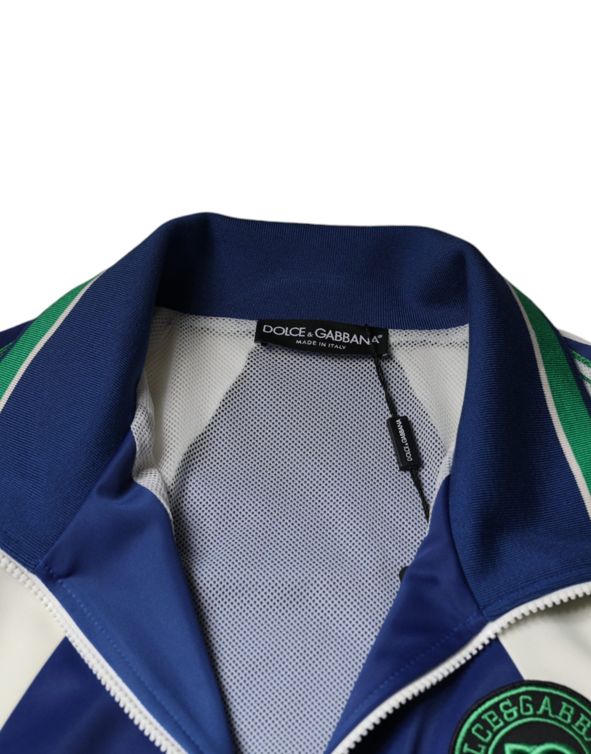 Dolce &amp; Gabbana Multicolor Polyester Full Zip Bomber Jacket
