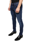 Dolce & Gabbana Dark Blue Cotton Stretch Skinny Denim Jeans
