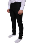 Dolce & Gabbana Black Wool Skinny Dress Formal Pants