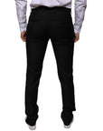 Dolce & Gabbana Black Wool Skinny Dress Formal Pants