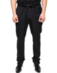 Dolce & Gabbana Black Wool Skinny Dress Formal Pants