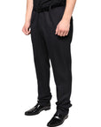 Dolce & Gabbana Black Wool Skinny Dress Formal Pants
