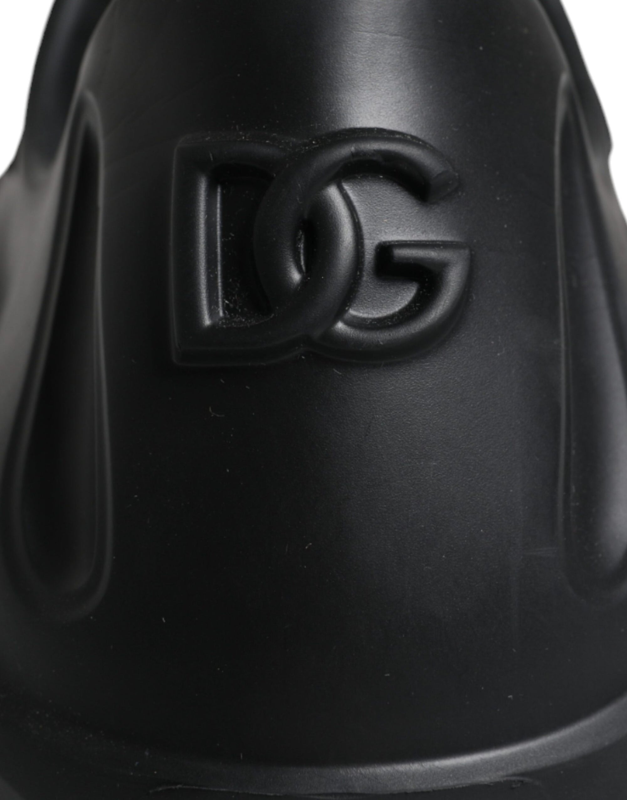 Dolce &amp; Gabbana Black Foiled Rubber Toy Low Top Sneakers Shoes