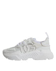Dolce & Gabbana White Nylon Daymaster Low Top Sneakers Shoes