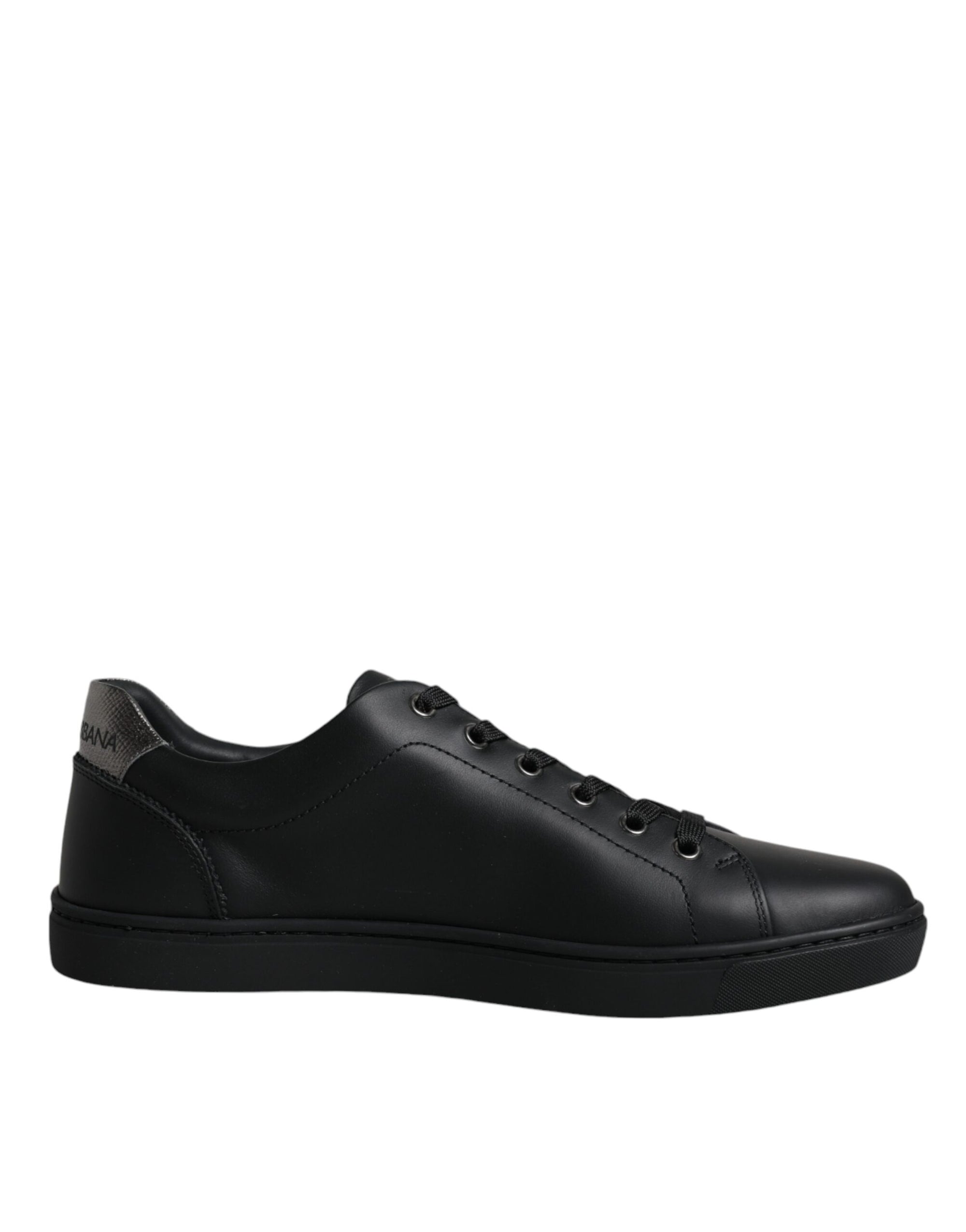 Dolce &amp; Gabbana Black London Sacred Heart Men Sneakers Shoes