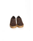 Roberto Pepe Luxury Brown Calfskin Men Sneaker